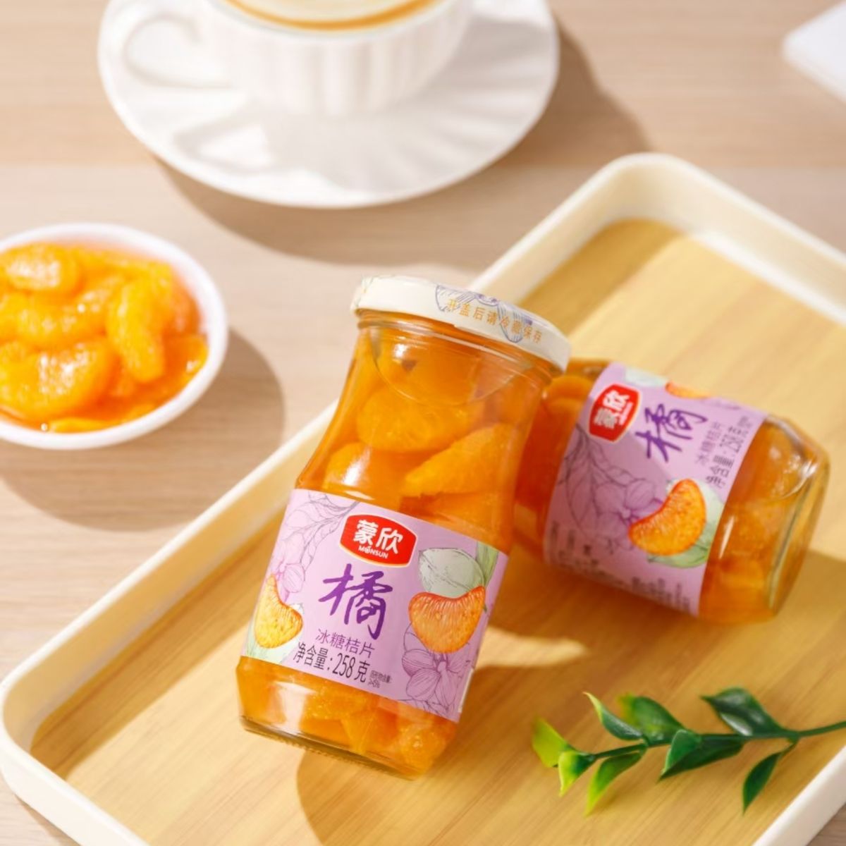 蒙欣258克水果罐头