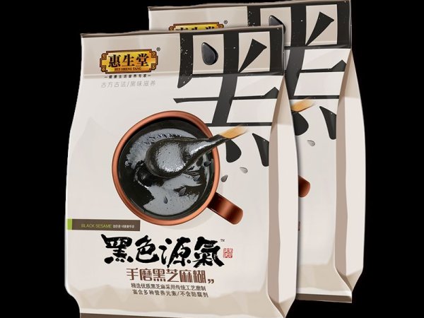 惠生堂现磨芝麻糊营养早餐冲饮即食小袋装高钙熟黑芝麻糊五谷代餐 图1