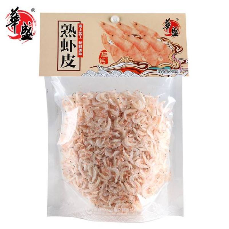 华盛 特级淡干熟虾皮 海米118g袋装