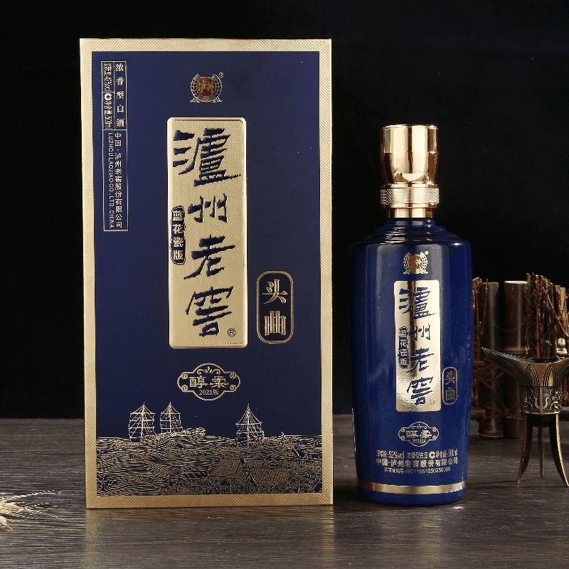 泸州老窖头曲酒蓝花瓷版醇柔（2021版）