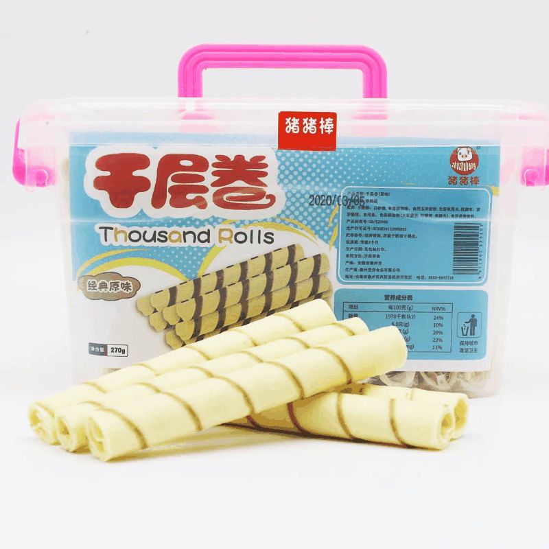 猪猪棒千层卷原味270g蛋卷人气爆款网红产品