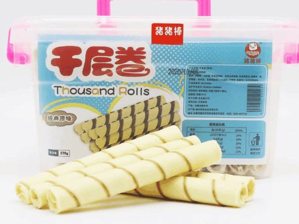 猪猪棒千层卷原味270g蛋卷人气爆款网红产品