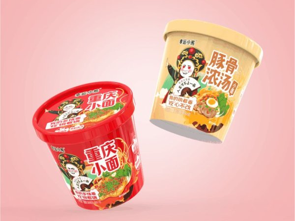 幸运小熊浓汤小面包装策划 图2