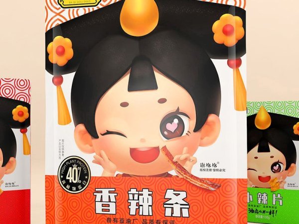 【广维案例】八旗&times;辣条包装设计 图2