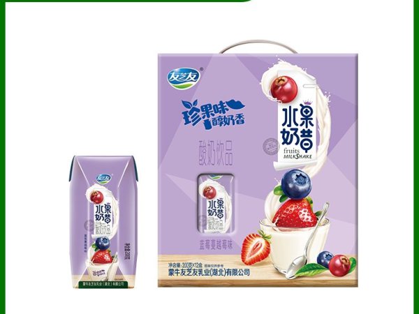 蒙牛友芝友 水果奶昔 图1