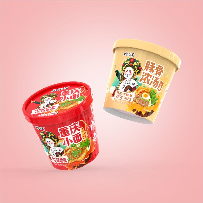 幸运小熊浓汤小面包装策划