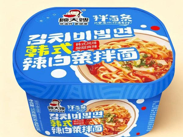 顾大嫂辣白菜盒装拌面150g-  图1
