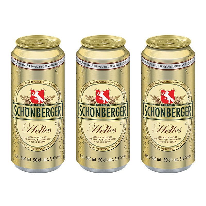 盛堡大麦黄啤500ml*24听