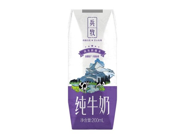 新疆兵牧淳美利乐钻纯牛奶 图2