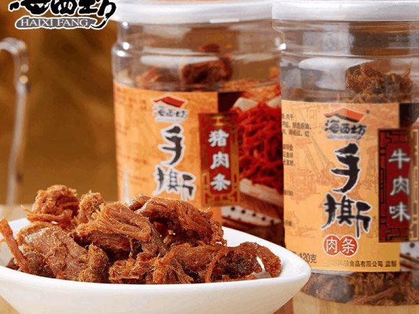 海西坊厦门特产手撕猪肉条120g罐装办公室休闲零食小吃 图1