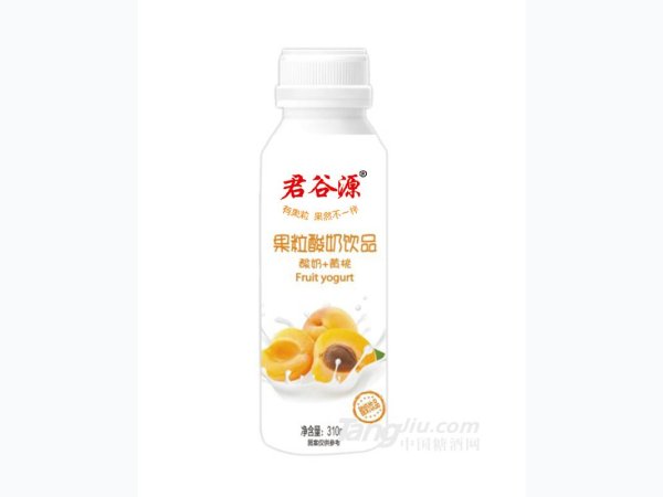 君谷源果粒酸奶+黄桃饮品 图2