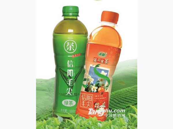 茶能信阳毛尖绿茶蜜茶饮料500ml