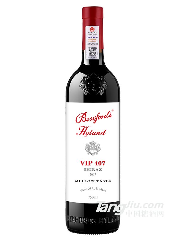奔富海兰VIP407干红葡萄酒