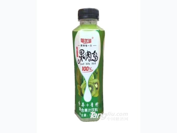 味优滋果肉多奇异+青柠500ml 图1