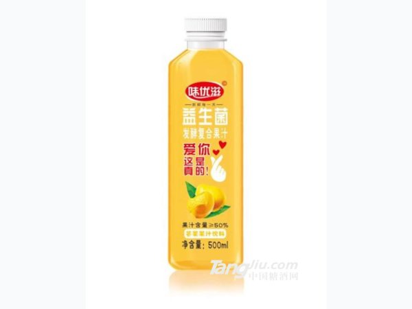 味优滋益生菌发酵芒果果汁饮料500ml 图1