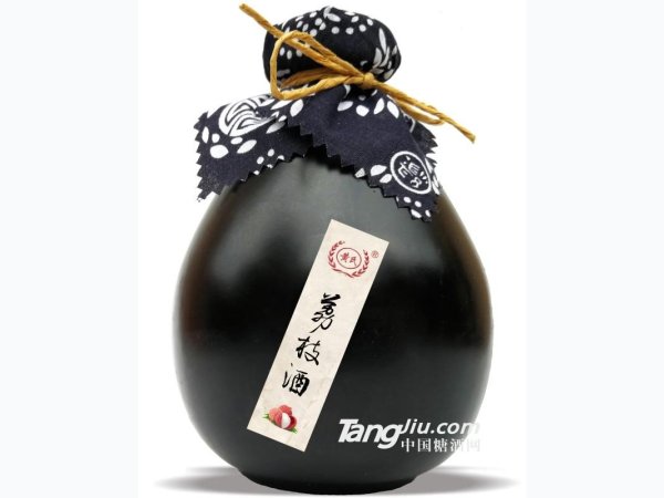 12&deg;黄氏荔枝酒（黑坛）-500ml 图1