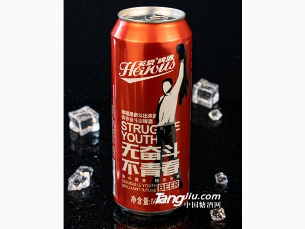 英豪无奋斗不青春8度500ml 图1