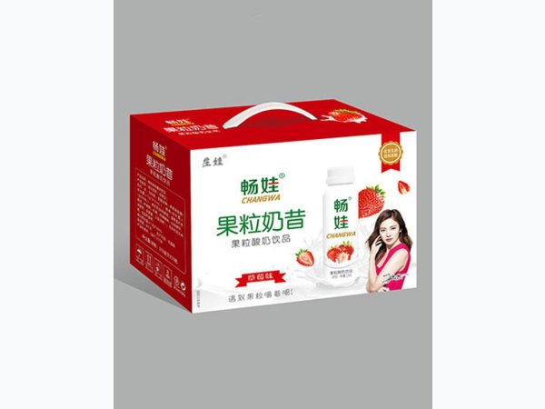 畅娃果粒酸奶饮品草莓味 图1