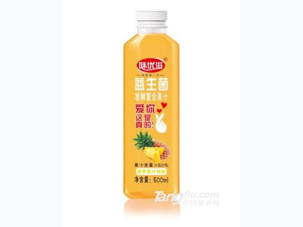 味优滋益生菌发酵菠萝果汁饮料500ml 图1