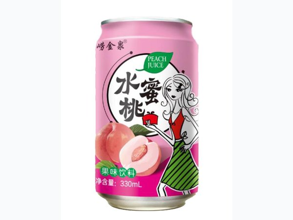 崂金泉水蜜桃果味饮料 图1