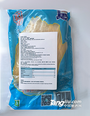 汤泉一品精品酸菜-1000g（背面）