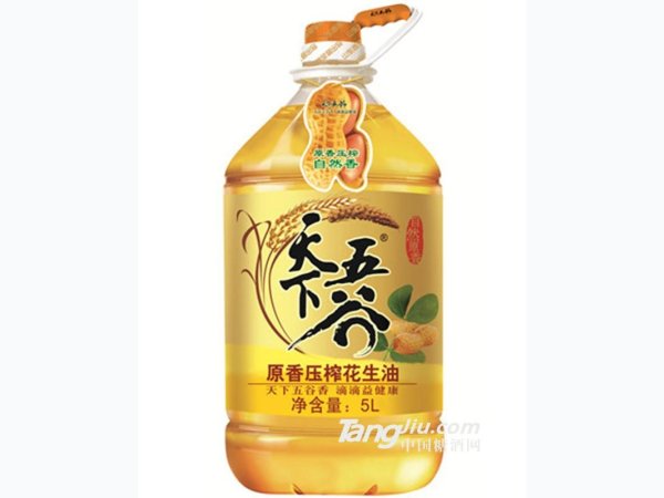 天下五谷原香压榨花生油 5L
