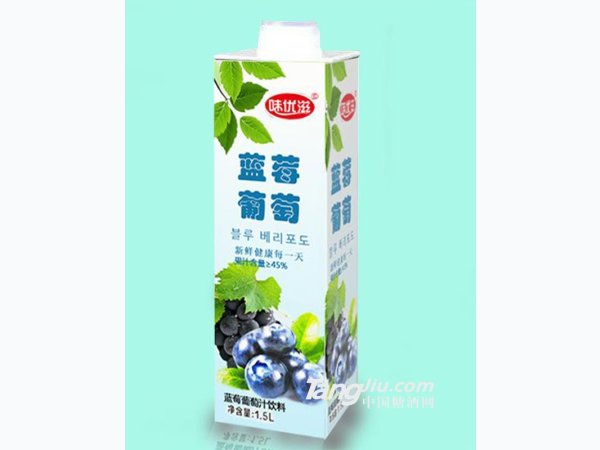 味优滋蓝莓葡萄汁饮料 图1