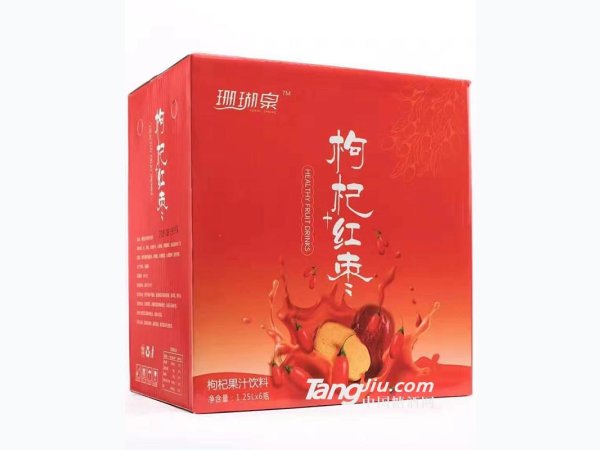 珊瑚泉枸杞红枣箱装1.25Lx6 图1