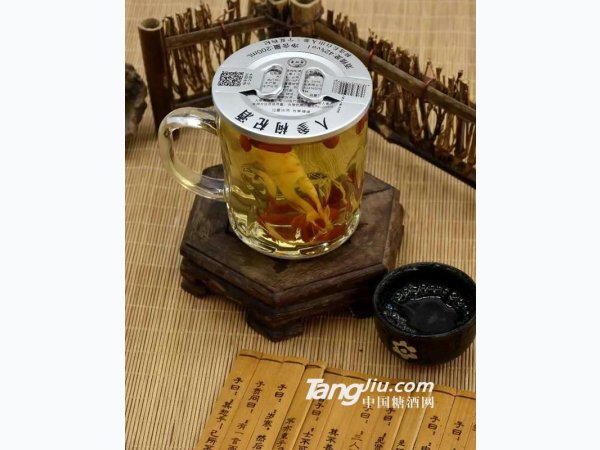 人参枸杞酒玻璃杯 图1