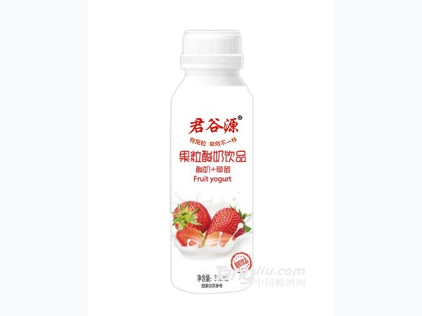 君谷源果粒酸奶+草莓饮品 图2