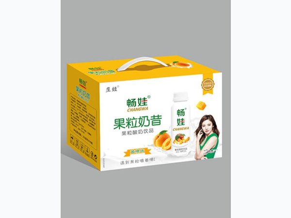 畅娃果粒酸奶饮品黄桃味 图1
