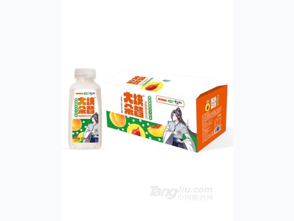 大块朵昔-黄桃爆珠芝士奶昔350ml 图1