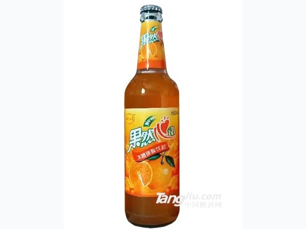 果然心动冰橙碳酸饮料500ml