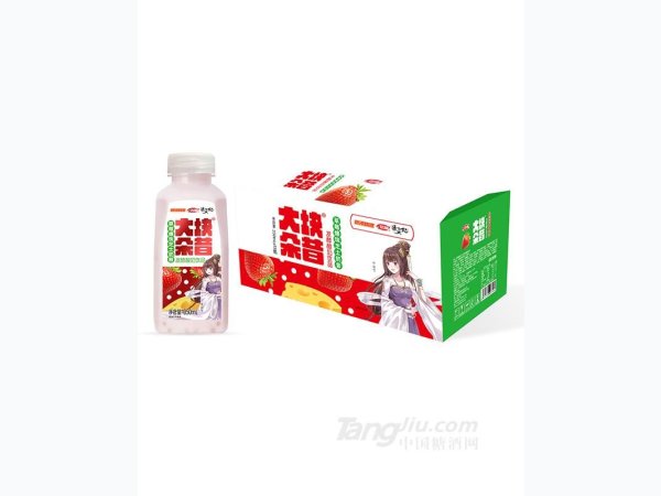 大块朵昔-草莓爆珠芝士奶昔350ml 图1
