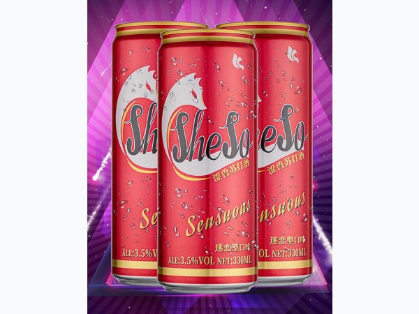 涩兽苏打酒蓝莓果汁味330ml