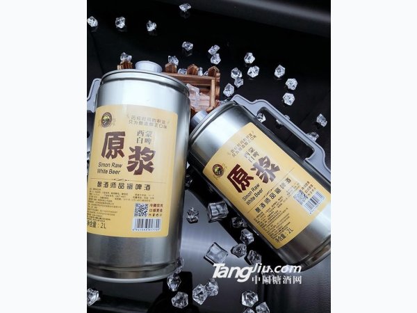 西蒙白啤原浆2升 图1