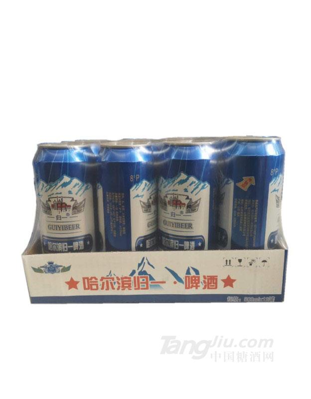 哈尔滨归一啤酒500ml&times;12罐