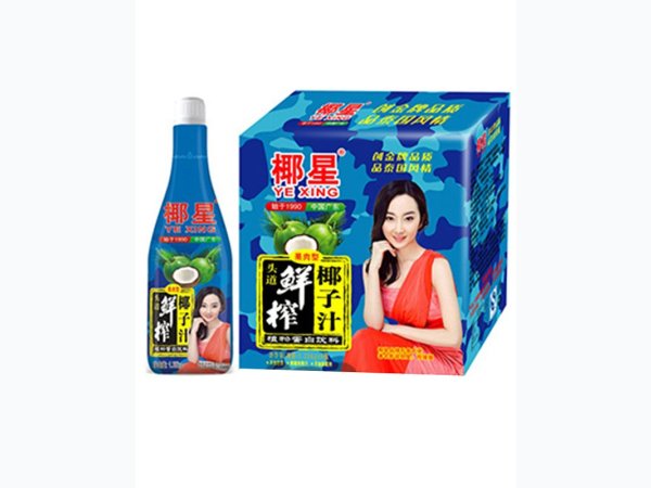 椰星头道鲜果肉椰子汁1.25gx6瓶