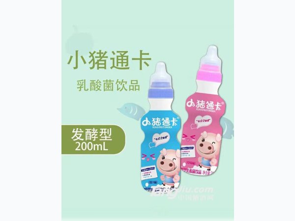 小猪通卡乳酸菌饮品200ml 图1