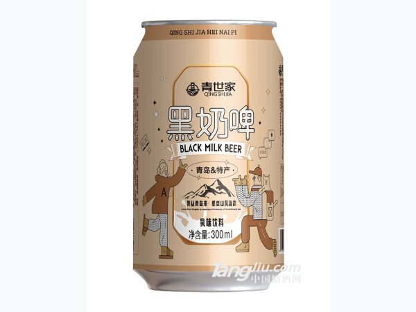 青世家-黑奶啤300ml 图1