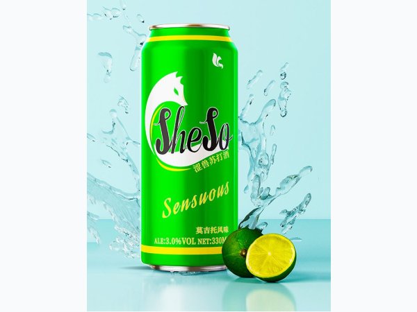 涩兽苏打酒莫吉托味330ml 图1