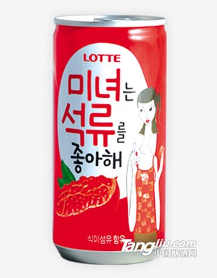 乐天美女石榴汁饮料180ml