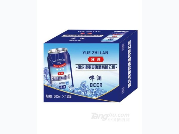 哈尔滨麦爽冰爽啤酒500ml&times;12罐 图1