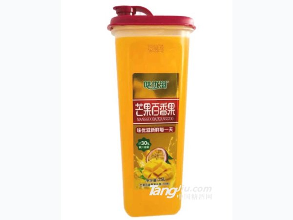 味优滋芒果百香果复合果汁饮料 图1