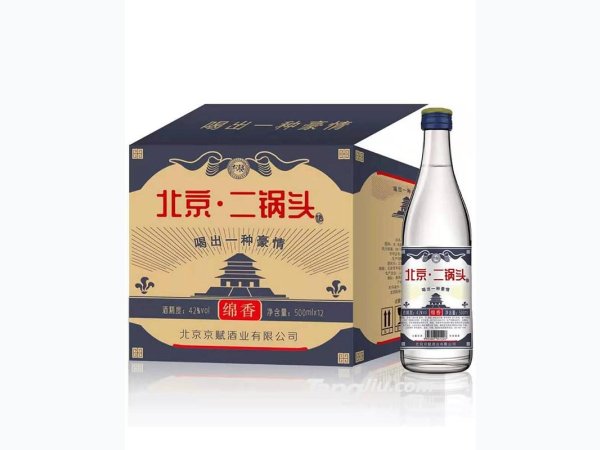 42&deg;京赋北京二锅头箱装-500mlx12
