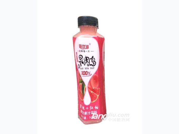 味优滋果肉多蜜桃+红柚500ml 图1