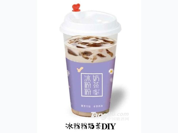 简颜冰粉粉奶茶杯装
