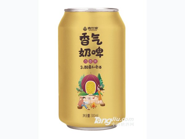 青世家-香气奶啤百香果味300ml 图1