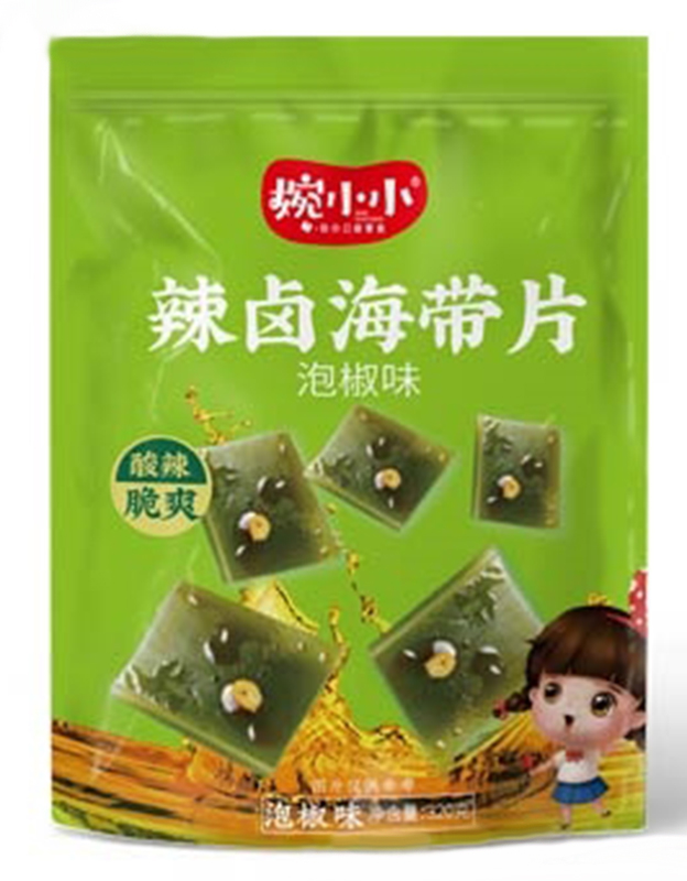 婉小小辣卤海带片泡椒味