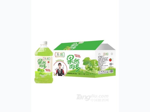果然肉多葡萄复合果汁饮料1L 图1